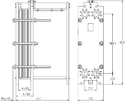 Пластинчатый разборный теплообменник SWEP GX-42S