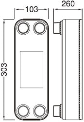 Пластинчатый теплообменник HISAKA BX-20