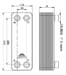 Пластинчатый теплообменник Zilmet ZB 250