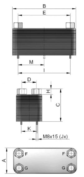 Пластинчатый теплообменник ASA - PL 70-60 E
