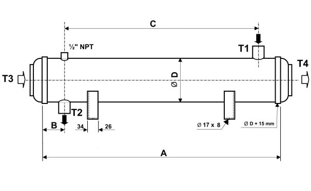 Кожухотрубный теплообменник Ciat FKH 355-40R