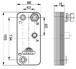 Пластинчатый теплообменник Zilmet ZB 195