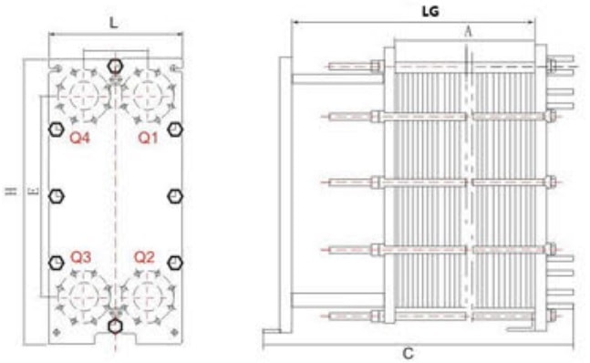 Пластинчатый теплообменник BOWA MH150B