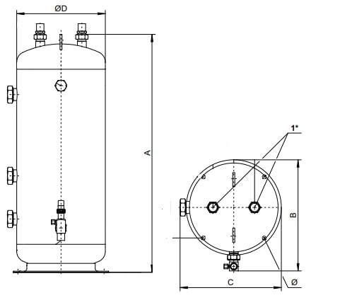 Кожухотрубный теплообменник BITZER FS562K