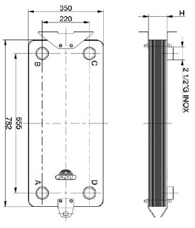 Пластинчатый теплообменник Zilmet ZB 700