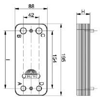 Пластинчатый теплообменник Zilmet ZB 200